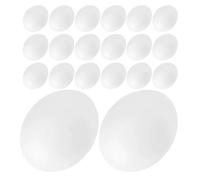 Gadpiparty Artificial Bird Eggs 24Pcs Small Sturdy Plastic Fake Eggs for Parrots and Finches - Reusable Nesting Box Accessories for Pet Bird Breeding Supplies and Cage Decor