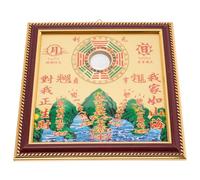 Gadpiparty Bagua in Antique Style Mirror Decorative Ornament Eight Diagrams Density Board Material with Exorcism Function and Good Luck Blessing for Living Room and Door