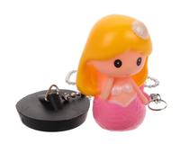 Gadpiparty Bath Tub Stopper Rubber Plug Cute Mermaid Design for Bathtub Drain with Chain Replacement Stopper for Bathroom and Kitchen Sink