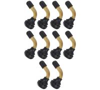 Gadpiparty Bent Tire Valve Stems with 10pcs for Rubber and Copper Construction Strong Reliability and Stability Motorcycle and Atv Tires