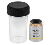 Gadpiparty Biological Microscope Lens 10x Objective High Clarity Microscope Accessory Lens for Lab Imaging with Increased Contrast Suitable for Biological and Educational Use