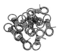 Gadpiparty Bird Cage Lock Buckles in Black Zinc Alloy 10pcs Anti-escape Snap Hooks Easy to Use and Reliable Safety Buckles Pet Accessories for Birdcage and Parrot Cages for Secure Doors