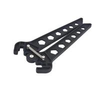 Gadpiparty Black Bow Kickstand Holder for Traditional and Recurve Bows | Spring Loaded Scissors Style, Clips to Lower Limb, Portable Storage, Field and 3d Shoot Range Use