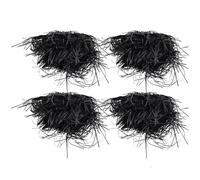 Gadpiparty Black Crinkle Cut Paper Shred Filler for Packaging Boxes and Candy, Lightweight Paper Wrapping Bright and Beautiful Appearance, for Weddings and Valentines Day Decoration