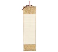 Gadpiparty Blank Drawing Paper 14.34x3.93x0.79in Chinese Scroll Paper Retro Style Vintage Design Cloth Scroll for Creating Artwork and Home Decor