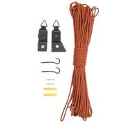 Gadpiparty Blind Lifting Hardware with Cord, 16m Curtain Rope Kit with Polyester Components, Spacesaving Design for Bamboo and Reed Roller Blinds in New Builds