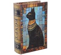Gadpiparty Book Safe Storage Box: Realistic Wooden Book-Shaped Container - Hidden Compartment for Jewelry Cash Small Keepsakes Discreetly Blends on Shelves