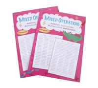 Gadpiparty Books Elementary Arithmetic Workbook with Mixed Operations for School and Home Use Pages Addition Subtraction Multiplication Division Exercises Math Practice for Logical Thinking