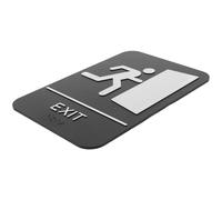 Gadpiparty Braille Exit Door Sign Self-adhesive Unisex Ada Accessible Restroom Label for Business Bathroom Office Use