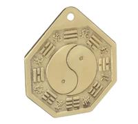 Gadpiparty Brass Bagua Mirror with Eight Trigrams Design, Auspicious Wall Hanging Pendant for Home Desk and Feng Shui Purposes