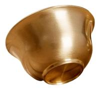 Gadpiparty Brass Offering Cup for Home Altar and Tea Rooms, Golden | Polished Brass Finish, Smooth Lip and Stable Form, Ritual-ready Piece for Altar Water and Incense Sets