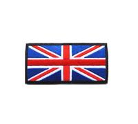 Gadpiparty British Flag Embroidered Patch Easy to Use Sew-on Patches with Pumpkin Pattern, Cloth Applique for Jackets and Jeans to Mend and Decorate Daily Clothes and Backpacks