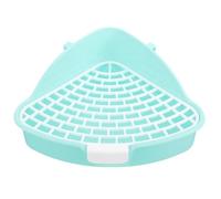 Gadpiparty Bunny Cage Litter Box Anti-Fall Bunny Potty Triangle Corner Pet Urinal Potty for Small Animals Easy to Clean Detachable Plastic Litter Tray for Hamster Guinea Pig Home Use