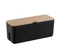 Gadpiparty Cable Storage Box with Cover Plastic Cord Organizer Case for Power Cords and Data Cables Capacity for Organization