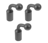 Gadpiparty Camera Support Adapter Smooth Locking Knob 3pcs Aluminum Alloy with 17mm Ball to 1/4 Inch Female Thread Compatible with Microphone Stand and LED Light for Photography and Modern