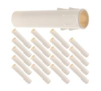 Gadpiparty Candle Size White Sleeves for and Decorative Chandelier 24pcs, Chandeliers Drip Lamp Repair Parts, Pp Ps Material, Replacement Covers with Clean Contemporary Design, 22x105mm