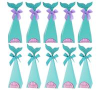 Gadpiparty Candy Box with Fine Craft Making and Pointed Cone Design 40pcs Creative Mermaid Shape Made of Paper and Candy Storage Wedding for Party Gift Packaging