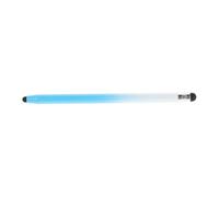 Gadpiparty Capacitive Stylus Pen and Ballpoint Pen for Touchscreen Devices, Universal Digital Drawing and Writing Tool for Students and Artists, Dual-tip Silicone White to Blue Gradient