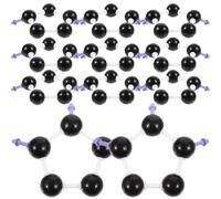 Gadpiparty Carbon 60 Molecular Structure Model 23Mm Plastic C60 Chemistry Educational Science Molecular Model Teaching Aid Components for Science Learning in Classroom and Laboratory
