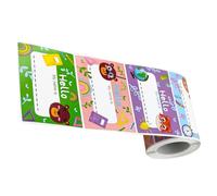 Gadpiparty Cartoon Animal Name Stickers Self Adhesive Labels for School and Daycare Tags for Water Bottles Lunch Boxes Cups and Personal Items