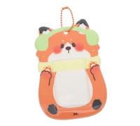 Gadpiparty Cartoon Animal PVC Id Card Holder Keychain Cute Fox Design for Kpop Photocard Multifunctional Storage for Id Business Cards and Photos for Fans and Collectors