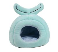 Gadpiparty Cartoon Whale Shape Hamster House Soft Plush Warm Bed Cave for Small Pets Hedgehog Rats Guinea Pig Cozy Hideout Winter Nest Sleep Enhancer