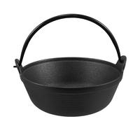 Gadpiparty Cast Iron Cauldron - Japanese Sukiyaki Pot Cuisine Simmering Gear for Outdoor Cooking - Iron Cauldron Hanging Stewpan for Campfire Picnic Hot Pot Cookware
