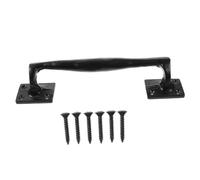 Gadpiparty Cast Iron Handle Gate Industrial Matte Handle Fence Rustic Replacement Frame Door Sliding Door Handle Shed Door Handles Door Pull Handle Vintage Door Handles Barn Door Heavy Black