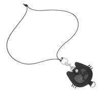 Gadpiparty Cat Shaped PET Hair Keepsake Keychain with Secure Closure | PU Leather, Built-in Compartment, Black Finish, Bag Charm or Neck Lanyard Wear, Discreet Remembrance