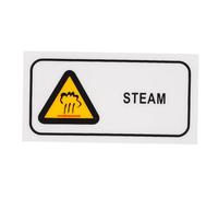 Gadpiparty Caution Hot Surface Label Pet Sticker Burn Prevention Safety Sign Industrial Equipment Warning English Only for High Temperature Areas