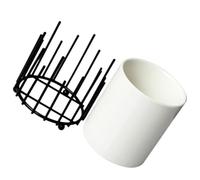 Gadpiparty Ceramic Chopstick Holder and Utensil Crock in Black, Stylish and Simple Kitchen Accessory that Keeps Cooking Utensils Tidy and Space-saving, for Kitchen and Workbench Organisation