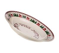Gadpiparty Ceramic Christmas Dinner Plates Set with Smooth Surface and Practical Design for Xmas Snacks Serving, for Bars and Coffee Shop Holiday Entertaining