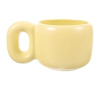 Gadpiparty Ceramic Coffee Mug 450ml Fat Bellied Design with Solid Support and Practical Use, for Home and Café, Featuring Elegant Nordic Style and Simple Beautiful Lines