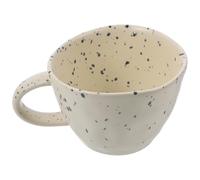 Gadpiparty Ceramic Coffee Mug with Handle Beige Water Cup and Milk Mug Suitable for Office and Restaurant Use Simple Design with Beautiful Lines