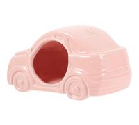 Gadpiparty Ceramic Hamster Hideout Cooling Nest Car-shaped Small Pet House Wear-resistant Shelter for Rest and Sleep Easy to Clean Summer Hideaway for Hamsters and Similar-sized Pets