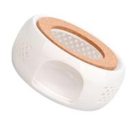 Gadpiparty Ceramic Teapot Warmer with Candle Holder Base for Glass Teapot, Japanese Style Tea Heater Stand for Kitchen and Dining, Suitable for Hot Tea Brewing and Warm Serving