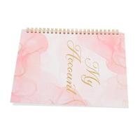 Gadpiparty Checkbook Register Marble Pink Personal Checkbook Ledger Expense Management Notebook Accounting Ledger Book for Financial Tracking and Currency Recording