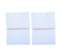 Gadpiparty Checking Account Ledger Book 60 Pages, Simplifies Bank Statement Verification 2pcs Portable with Hard Cover and Helical Spine for Personal and Business Use for Banking and Office