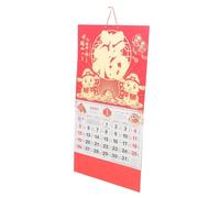Gadpiparty Chinese Lunar Year Calendar Wall Hanging Tearable Traditional Snake Year Gold Foil Design for Home Office Decor