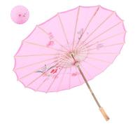 Gadpiparty Chinese Paper Parasol Umbrella Silk Oilpaper Umbrella Pink Decorative Props Classic Flower