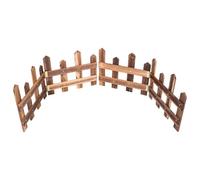 Gadpiparty Christmas Picket Fence: Christmas Fence Outdoor Decorations Courtyard Decor - Wooden Landscape Edging for Festival Party