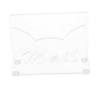 Gadpiparty Clear Acrylic Mail Sorter for Desk Letter Organizer and File Holder Desktop Mail Holder Envelopes Bills and Cards File Sorter for Home or Office Supplies