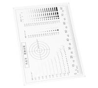 Gadpiparty Clear Inspection Ruler with Spot Detection and Crack Gauge for Precise Measurement Versatile Card Grading Tool for Woodworking Marking and Flaw Detection Transparent Locator Ruler