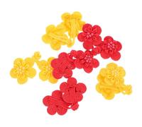 Gadpiparty Clothes Buttons Made of Nylon Flower Shape 6 Pcs Sewing Fastener Set Practical and Breathable for Cheongsam and Han Chinese Clothing, for Sewing and Projects