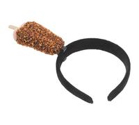 Gadpiparty Coffee Ice Cream Headband for Plastic Hair Accessories with Versatile Styling and Photoready Look, for Birthday Parties and Beach Events