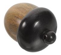 Gadpiparty Color Block Wooden Nut Pendant Storage Compartment, DIY Pinecone Charm Necklace Accessory for Women, Ebony and Green Sandalwood Decorative Craft Pendant Random Color