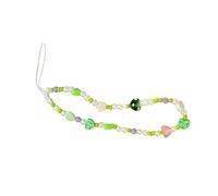 Gadpiparty Colorful Heart Mushroom Beaded Phone Lanyard for Girls Portable Anti-Skid Cell Phone Strap Adjustable Wrist Chain 1.5m Length Cute Design
