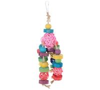 Gadpiparty Colorful Parrot Hanging Bird Chew for Small Birds Safe Pet Bite for Cockatiels Parakeets African Greys and Budgies Fun Cage Accessory for Climbing and Exploring Random Color