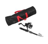 Gadpiparty Compact Portable Telescopic Fishing Rod and Reel Combo for Beginners, Fiberglass Material with Antislip Handle and Smooth Performance, for Family Trips and Fishing Walleye or Trout