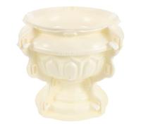 Gadpiparty Concrete Flowerpot Mold 33x27x24cm Beige Succulent and Plant DIY Projects for Flowerpot Molds Reusable Plastic in Private Garden